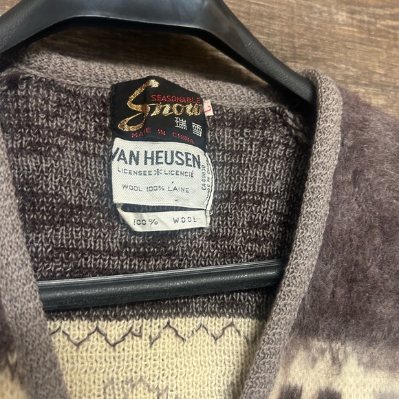 Van Huesen men’s L vintage wool carton absolute great cond. very Kirk Cobain - Picture 5 of 10